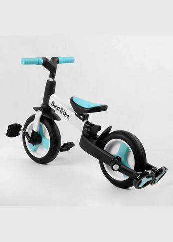 Велосипед-трансформер дитячий 10" " " батьківська ручка, знімні педалі. Black (105225) Best Trike (340908331)