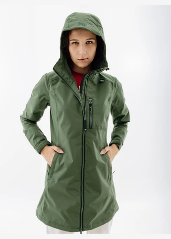 Зеленая куртка w long belfast jacket Helly Hansen