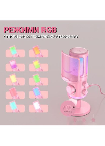 Мікрофон (AM6P) Fifine AM6P USB Pink (356149772)