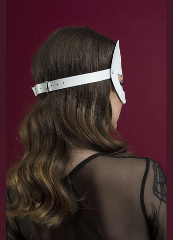 Маска кішечки Feral Feelings - Kitten Mask, натуральна шкіра, біла No Brand (303898337)