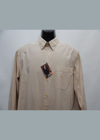 Бежевая кэжуал рубашка в клетку Eddie Bauer