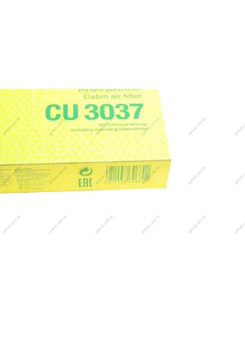 Фільтр салону (вир-во ) CU3037 MANN (369165754)