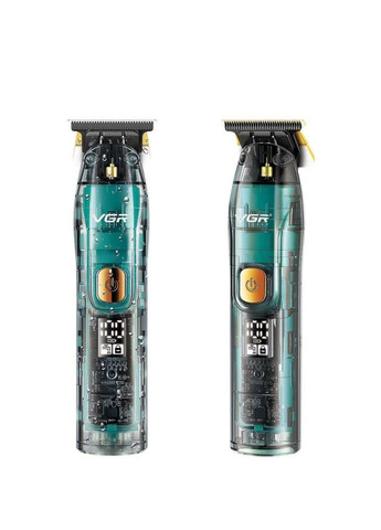 Акумуляторна машинка для стрижки V961 бездротовий триммер з дисплеєм та насадками VGR (356452504)