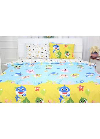 Постельное белье Бязь 17-0522 Sharks are fun (m291771) Mirson Бязь 17-0522 Sharks are fun Дитячий (366564130)