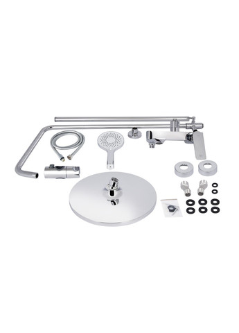 Душова система універсальна Vlasta New на три споживача (з виливом) QTVLA111CRM45650 Chrome Qtap (324250453)