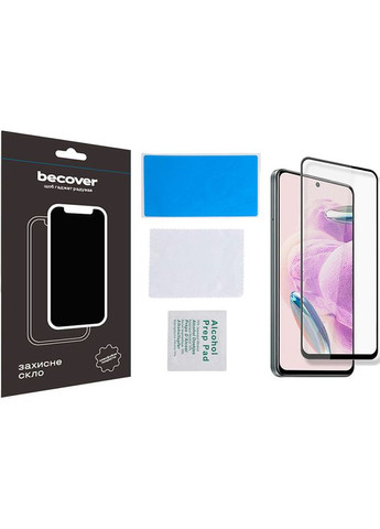 Захисне скло для Xiaomi Redmi Note 12S Black (709751) BeCover (323108201)