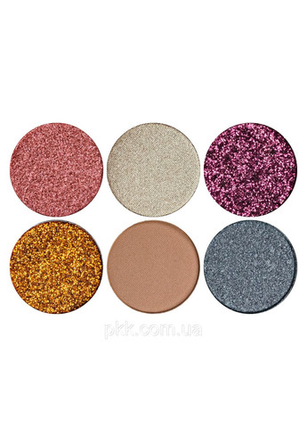 Палітра тіней для повік Color Fusion 24 відтінки № В Блискітки/золоті/коричневі/сірі (D3180) DoDo Girl (300676774)