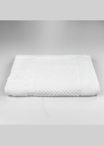 GM Textile махровий рушник жакардовий для ніг 50х70см 600г/м2 (білий) білий виробництво -