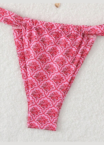 Розовый летний купальник (лиф и трусики) раздельный SHEIN