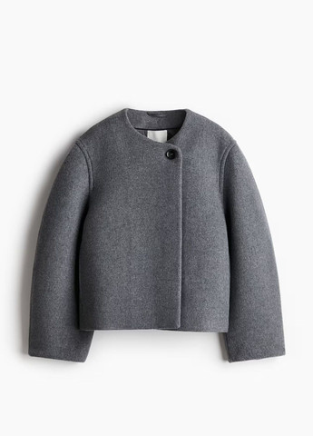 Сіра демісезонна куртка H&M