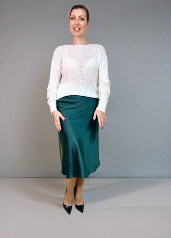 Білий демісезонний светр пуловер No Brand павутинка