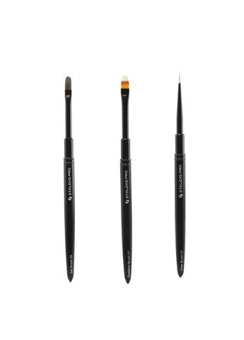 Профессиональный Набор Кистей PRO EXPERT: Для Геля, Градиента и Лайнерной Росписи Staleks (365549346)