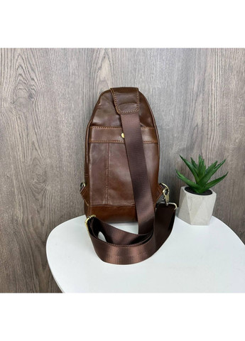 Чоловіча шкіряна сумка з натуральної шкіри коричнева ProDobro (363135962)