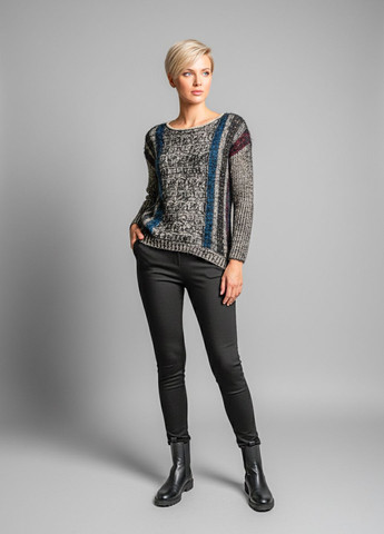 Серый демисезонный женский демисезонный свитер lw-835314 серый Lowett