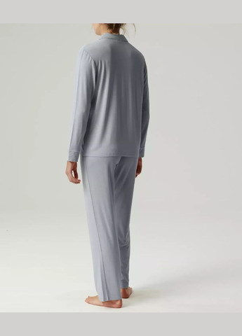 Голубая всесезон женская пижама рубашка + брюки Atlantic