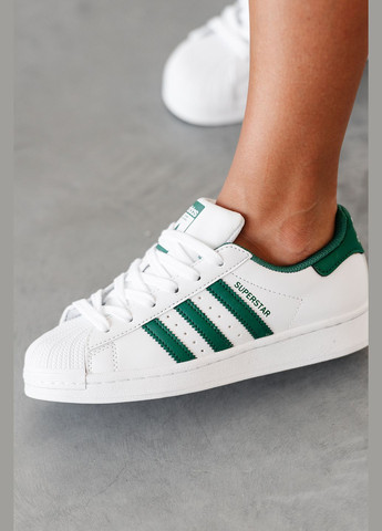Кроссовки женские Adidas Superstar white | Адидас Суперстар белые No Brand белые демисезоны (315483035)