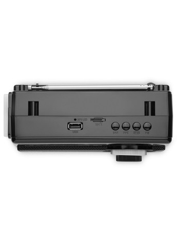Радіоприймач 1.0 X-510 Black, 3 Вт, пластиковий корпус, FM/AM/SW, USB, SD/microSD, акумулятор, ліхтарик Real-El (362474784)