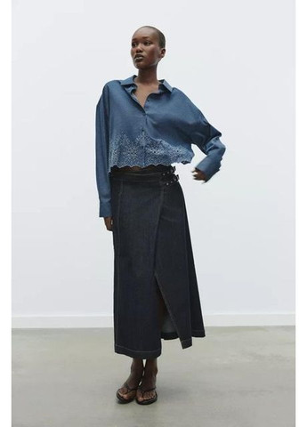 Синяя рубашка Zara