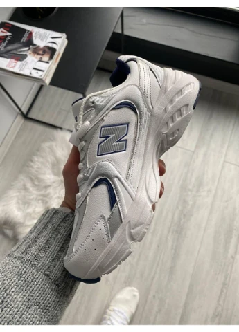 КРОССОВКИ ЖЕНСКИЕ NEW BALANCE 530 WHITE SILVER НЬЮ БЕЛАНС 530 No Brand белые демисезоны (368888292)