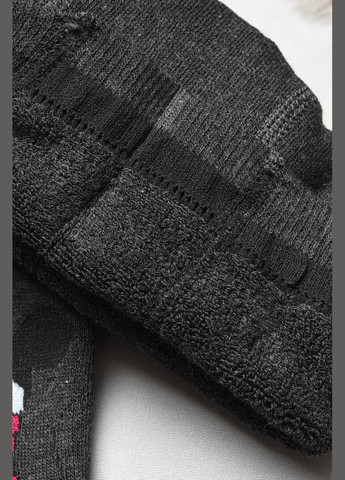 Колготи дитячі махрові для дівчинки темно-сірого кольору з малюнком Let's Shop (306426681)