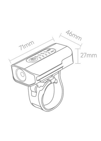 Вело-фара - велосипедный фонарь Bicycle Headlight F500 (600 люмен) HIMO (362211063)