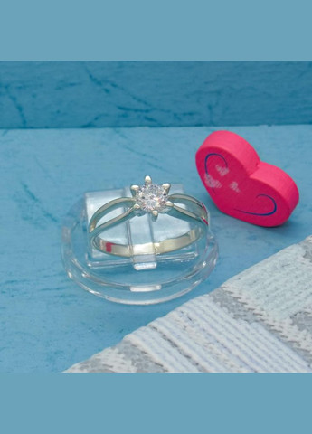 Серебряное кольцо "Желание" с фианитом 18 No Brand (350667096)