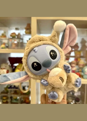 Игрушка сюрприз мягкая Лабуба LABUBU СТИЧ Stitch плюшевая с брелком фигурка 15 см для детей на рюкзак ключи No Brand (347590410)