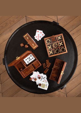 Игра крестикинулики Tic-tac-toe в деревянном ящике Франция (162622) Amadeus (305395147)