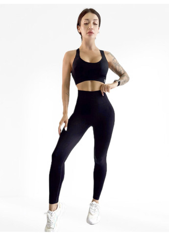 Костюм для фитнеса женский лосины пуш ап и топ LILAFIT (353834746)