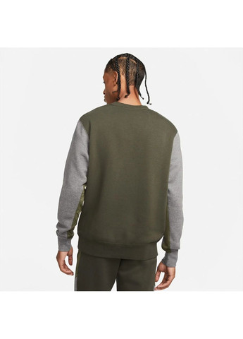 Свитшот мужской M Nsw Hybrid Flc Crew Bb Dj5075-355 Nike (364839239)