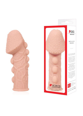 Насадка на член Extreme Sleeve ES.09 розмір M, потовщуюча, стимулюючий рельєф Kokos (317352146)