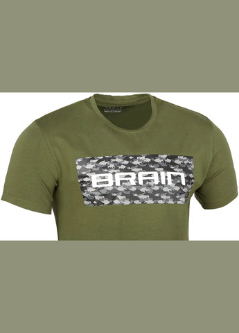 Хаки (оливковая) футболка 2022 khaki Brain