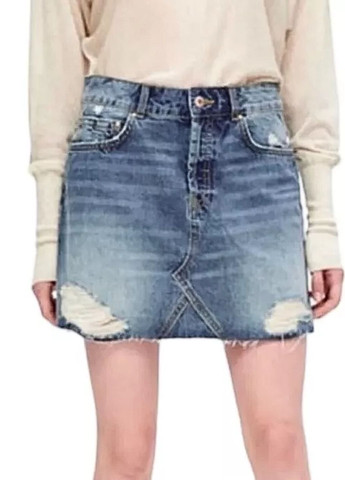 Спідниця жіноча джинсова коротка Zara (355971868)