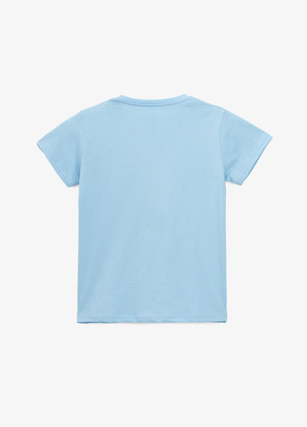 Голубая летняя футболка с принтом для мальчика 2028 134 см shop (2000991023420) Dinomin