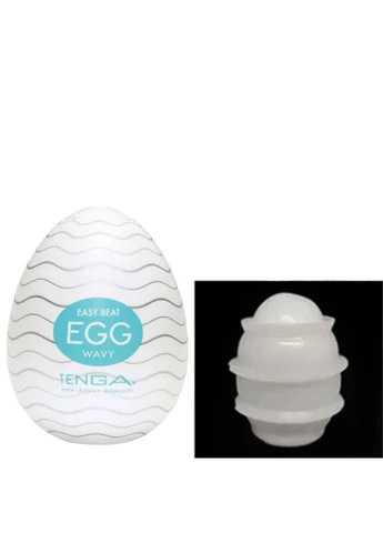 Мастурбатори Tenga EGG, набір із 6 штук з різними рельєфами + лубрикант на водній основі, подарунковий набір для хлопця No Brand (393402597)