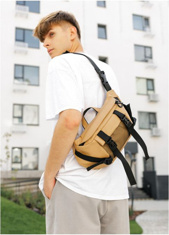 Большая мужская поясная сумка бананка DynamicDart беж (R-80411026m-VS) Sambag (302450291)