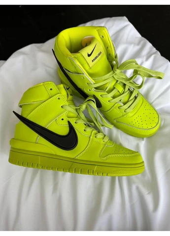 КРОСІВКИ ЖІНОЧІ NIKE SB DUNK HIGH X AMBUSH ACID GREEN НАЙК СБ ДАНК ЗЕЛЕНІ No Brand зелені демісезони (392017319)