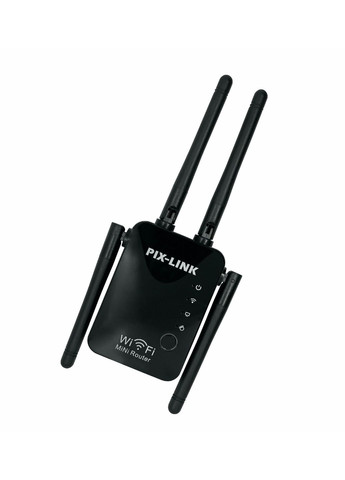 Ретранслятор-маршрутизатор Pix-Link X300R4 300Мбит/с 2.4ГГц Черный (XNRWSW020403W 5542) XON E-Tech (371807397)