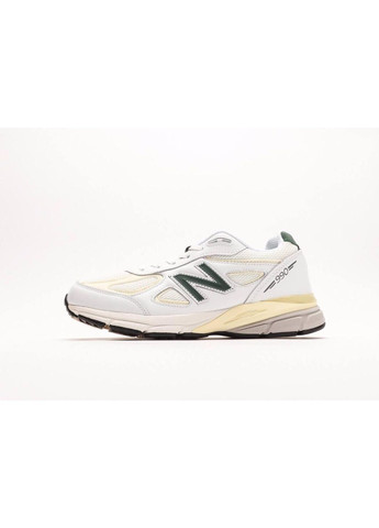 КРОССОВКИ ЖЕНСКИЕ NEW BALANCE 990 WHITE GREEN НЬЮ БЕЛАНС 990 No Brand серые демисезоны (367177965)