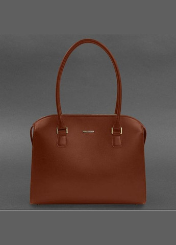 Сумка тоут через плече шкіряна жіноча велика Коричневий 36029 BlankNote (338182772)