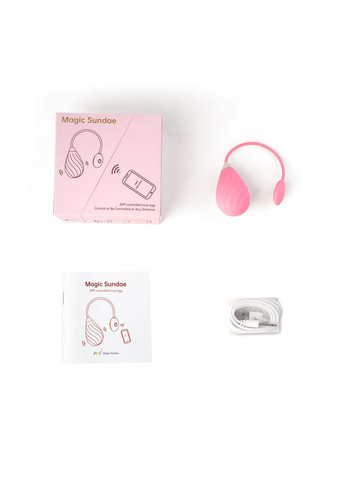 Смарт-віброяйце Sundae Pink Magic Motion (366876514)