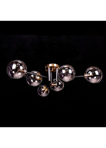 Люстра в стилі ЛОФР на 6 лампочок 2900/6/BK+copper No Brand (352229637)