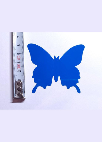 Наклейки на стену 12 шт 3D бабочки темносины Б130 No Brand (302242146)