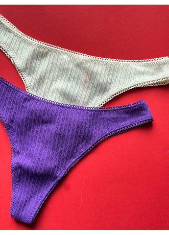 Трусики-стрінги жіночі PINK фіолетові M Victoria's Secret (316659262)