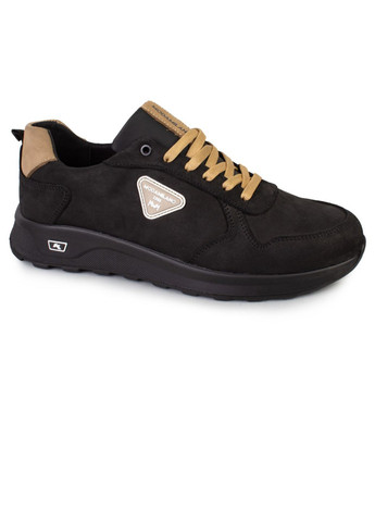 Черные демисезонные кроссовки мужские бренда 9200515_(1) ModaMilano