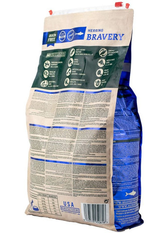 Сухий корм Herring Large/Medium Adult для дорослих собак середніх та великих порід з оселедцем 4 кг (8436538950616) Bravery (315867893)