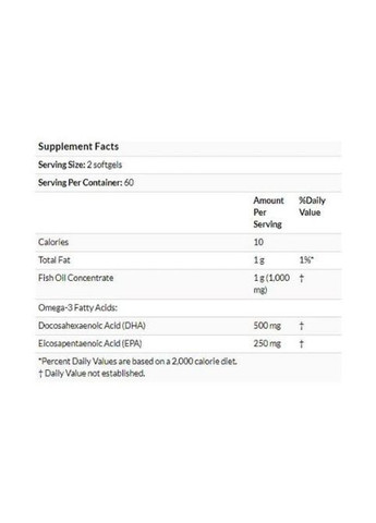 DHA-250/EPA-125 120 Softgels NOW-01610 Now Foods (362419047)
