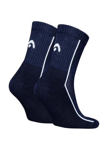 Тёмно-синие мужские носки all sports performance shortcrew 2p темно-синий Head однотонные (367590553)