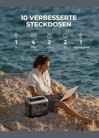 Зарядна станцiя CellPowa CP1000 / 1000 Вт / 1075 Вт/ч / LiFePO4 BigBlue (301538174)