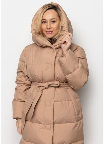 Бежевая пальто 88-950-1w-wy-110 beige sam xl Samange